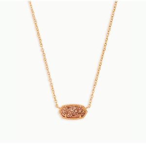Kendra Scott Elisa rose gold pendant necklace